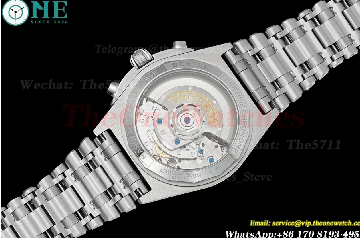 TF A7750 SS Stk B01 Chronomat Blue 42MM SS 0203